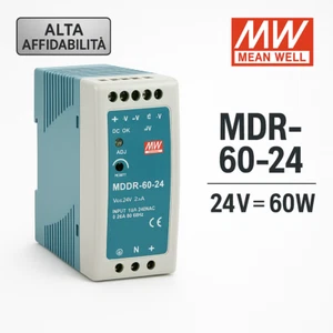 DIN-Schienenmontage Netzteil MEAN WELL, 24V MDR-60-24 - Bild 1 von 1