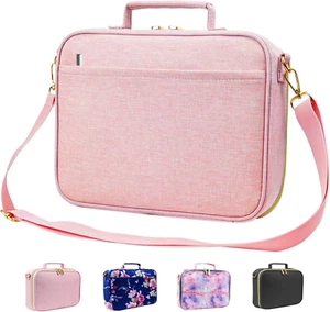 Large Bible Covers for Women Bible Case for Girls Bookmark PINK Zippered Pocket - Picture 1 of 12