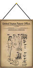 Blechschild 20x30 US Patent bewegliche Schaufensterpuppe historisch  Wand Deko B