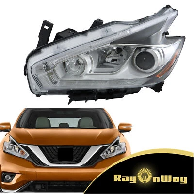 Faro proyector LED DRL halógeno lado izquierdo cromado para Nissan Murano 2015-2016 Foto 1 de 4