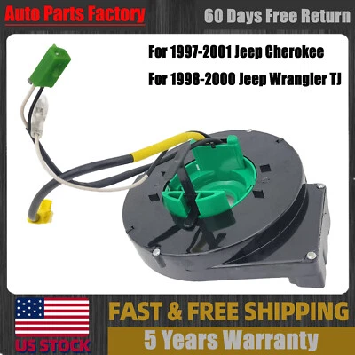 56047105AA Resorte de reloj con cable de crucero para Jeep Cherokee Wrangler TJ 1998-2000 Foto 1 de 4