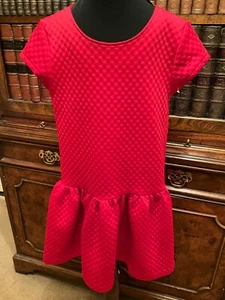 Girls' Red Jasper Conran Dropped Waist Dress - Age 9-10 Years - New - Picture 1 of 3