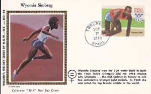USA 1979 SILK FIRST DAY COVER, SPRINTER, OLYMPIC GAMES ISSUE - Picture 1 of 2