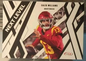 Caleb Williams 2024 Sage Football Next Level Black #88 USC Chicago Bears - Picture 1 of 2