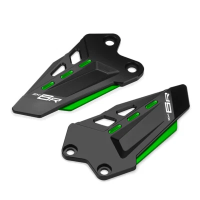 Protector de placas de talón de clavija de pie CNC ZX-6R para Kawasaki Ninja ZX6R 2019-2025 Foto 1 de 4