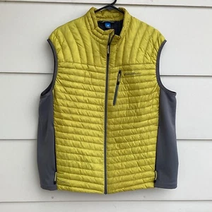 Chaleco Eddie Bauer StormDown 800 Amarillo Chaleco Cremallera Completa Ligero Para Hombres XL - Imagen 1 de 7