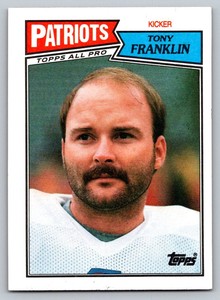 Tony Franklin Topps 1987 104 New England Patriots   AP