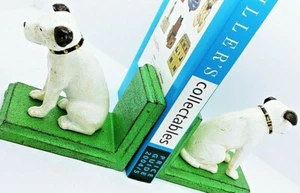 Vintage Pair of cast iron HMV Little Nipper style Bookends - Imagen 1 de 6