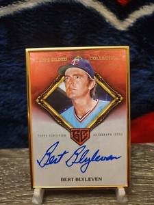 2023 Topps Gilded Bert Blyleven Ruby Gold Framed HOF Auto 2/5 SP mint