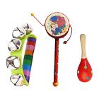 3 Pieces Wooden Toys Percussion Set Premium Percussion Rhythm Kits For Newborn