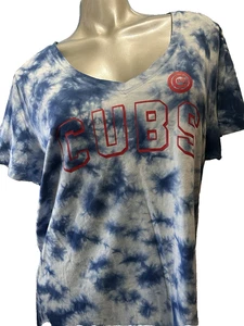 Camiseta unisex nueva con etiquetas Chicago Cubs azul cobalto y blanco tie dye talla XL 16 - Imagen 1 de 11
