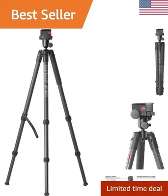 Lightweight Hunting Tripod with Quick-Release Arca-Swiss System & 59" Height - Image 1 of 4