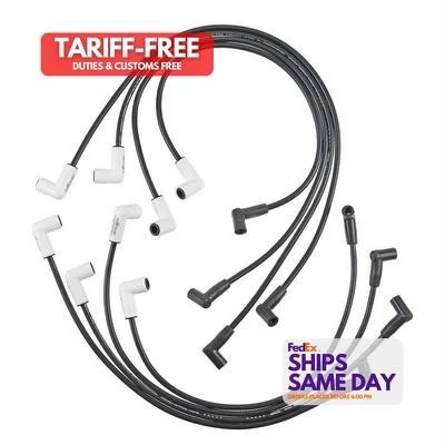 Accel ACL9011C Black 8 mm Spark Plug Wire Kit fits Small Block Chevy Performance - Image 1 of 4