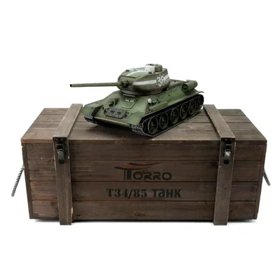 1:16 RC Panzer T-34/85  IR mit Kanonen-Rauch  - Torro 11506-GN - Bild 1 von 4