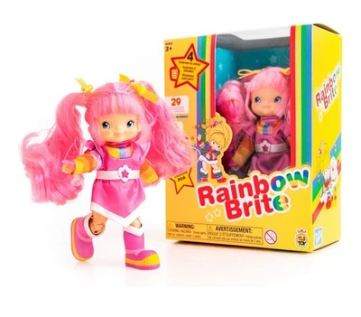 Модная кукла Rainbow Brite 5,5 дюйма Tickled Pink Poseable с 4 сюрпризами - НОВАЯ - Изображение 1 из 4