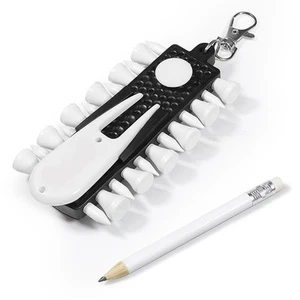 Store Your Gear Portable Golf Tee Rack Holds 12 Conveniently Organized - Picture 1 of 16