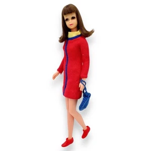 Vtg Francie Barbie Doll 1966 BL #1130 Brunette w Swingin Skimmy #1264 Mattel - Picture 1 of 16