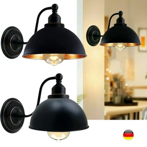 Lámpara de pared retro antigua vintage linterna lámpara interior lámpara de pared E27 - Imagen 1 de 15