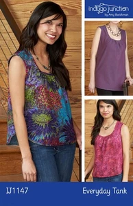 EVERYDAY TANK by Indygo Junction Women Sewing Pattern Size XS - 3XL - Picture 1 of 2