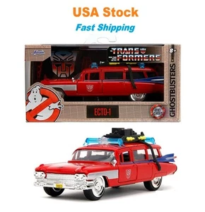 Ghostbusters Ecto-1 Cadillac Ambulance TRANSFORMERS Mash-up 1959 JADA 5'', 1:32 - Picture 1 of 17