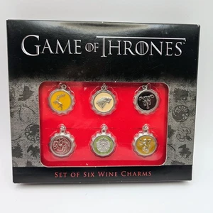 Game of Thrones Wein Charms Set 6 Häuser ThinkGeek HBO 2014 - Bild 1 von 2