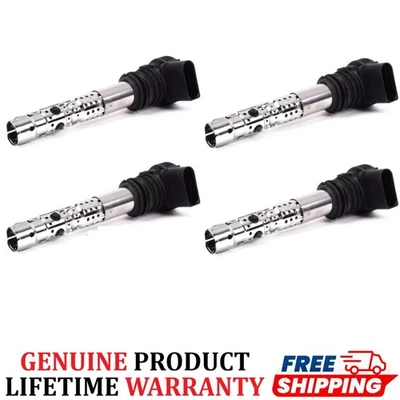 x4 bobinas de encendido originales 06A905115D VW para Volkswagen Audi 1999-2007 1,8 L 2,7 L Foto 1 de 4