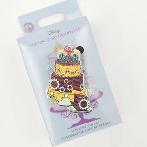 2022 Disney Parks Custom Cake Creations Mystery Pin Belle Beauty Beast Rose WDW - Picture 1 of 2
