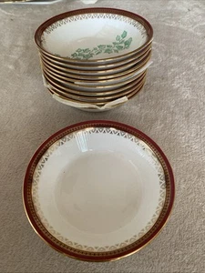 Vintage 1983 Bone China Royal Albert Paragon Holyrood Pattern Bowls X11. 14cm - Picture 1 of 8