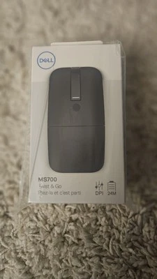 NEW Dell MS700 Bluetooth Travel Mouse Wireless 4000 DPI - Black - Image 1 of 2