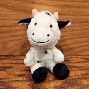 Build A Bear Smallfrys Kuh Plüsch 8 Zoll schwarz weiß Holstein BAB Build-A-Bear - Bild 1 von 11