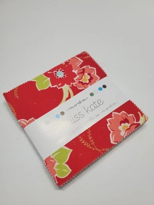 Bonnie & Camille Fabric Miss Kate Floral 5" Charm Pack Moda OOP Quilt Square - Image 1 of 2