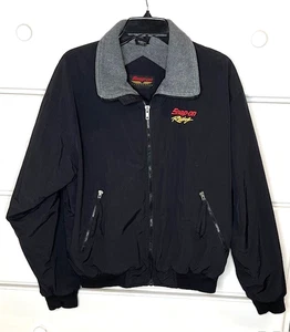 Snap On Racing Embroidered Lined Jacket - Black - Full Zip - Men's Small - Picture 1 of 5
