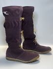Sorel Tall Knee High Boots Water Resistant Crushed Berry Purple Women’s Size 8