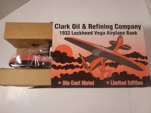 Liberty Classics 1932 Lockheed Vega Airplane Bank - Clark Oil & Refining Company - Picture 1 of 10
