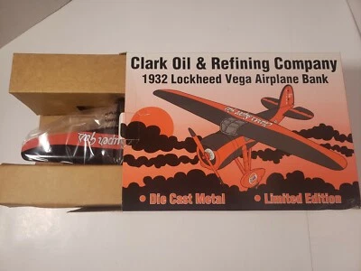 Liberty Classics 1932 Lockheed Vega Airplane Bank - Clark Oil & Refining Company - Image 1 of 4