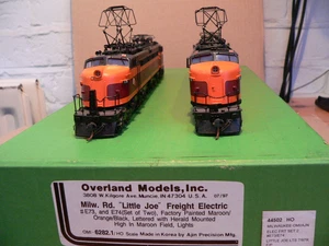 OVERLAND MODELS PAIR OF LITTLE JOES E73, E74 MILWAUKEE ROAD HO SCALE 1997 BUILD - Picture 1 of 8