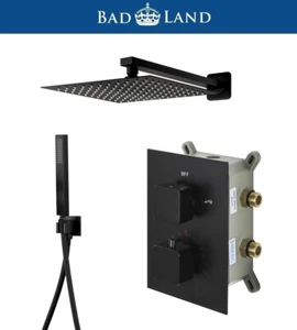 Unterputz Brausegarnitur Duschset Armatur Schwarz Matt THERMOSTAT UP BOX - Bild 1 von 11