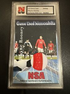NSA Authentic UK Wayne Rooney Jersey Patch Relic 1/1