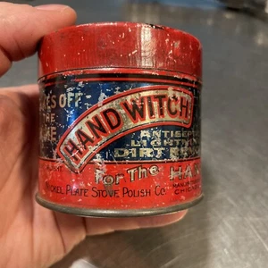 Vintage Hand Witch Hand Cleaner Tin Chicago - Picture 1 of 7