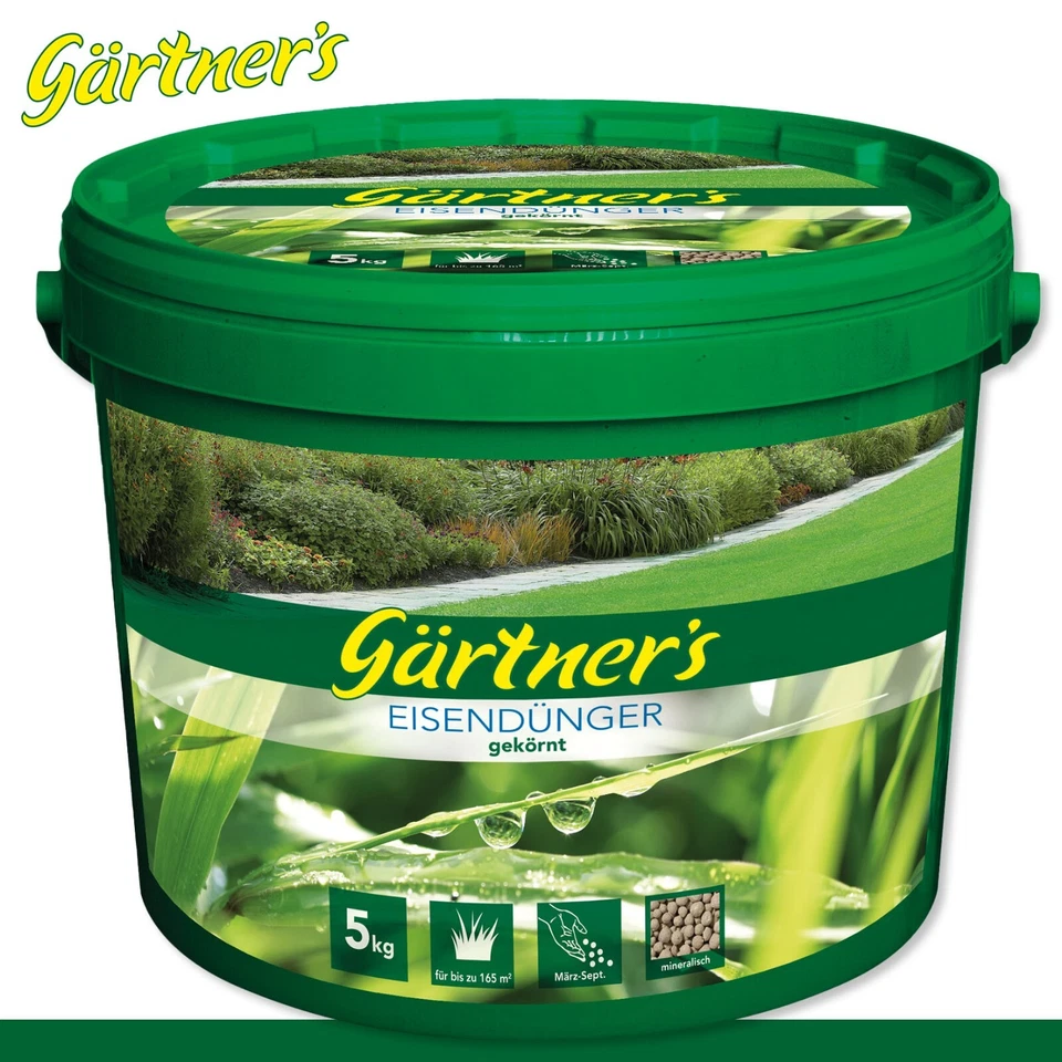 Gärtner’s 5 kg Eisendünger gekörnt im Eimer Vermoosung Spurenelemente Garten - Bild 1 von 1
