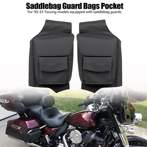 Saddlebag Guard Bag Pouch Pocket Fit For Harley Electra Glide Classic EFI FLHTCI - Picture 1 of 18