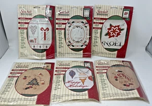 (6) Kits Plaid Stitched Impressions Cross Stitched Kits New Sealed - Picture 1 of 8