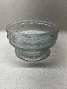 VINTAGE E O BRODY GLASS PEDESTAL BOWL CANDLE HOLDER - Picture 1 of 7