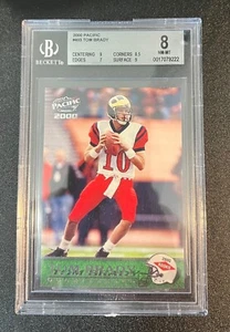 2000 Pacific - #403 Tom Brady (RC) BGS 8 - Picture 1 of 2