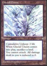 Glacial Chasm ~ Damaged Ice Age MTG Magic UltimateMTG Land Card