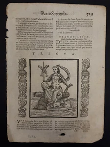 Iconologia Ripa 1630: TREGUA - Bild 1 von 1