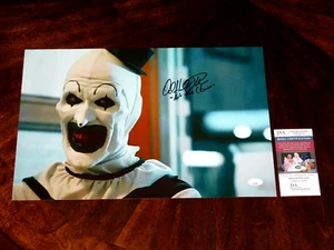 FOTO ATERRADORA FIRMADA POR DAVID HOWARD THORNTON "ART THE CLOWN" 12X18 CERTIFICADO DE AUTENTICIDAD JSA!! - Imagen 1 de 1