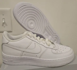 Nikе Kids Аir Force 1 Low Shoes Size 7Y White/White 314192-117 - Picture 1 of 9