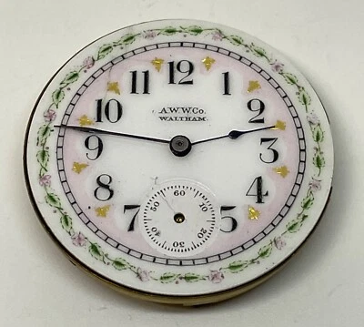 RELOJ BOLSILLO WALTHAM MOVIMIENTO 11 Joyas 6s / Circa 1890 / Hermosa esfera / Funciona Foto 1 de 4