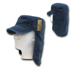 Foreign Legion Fishing Boating Sun Protector Cotton Flap Military Hiking Cap Hat - Picture 1 of 19
